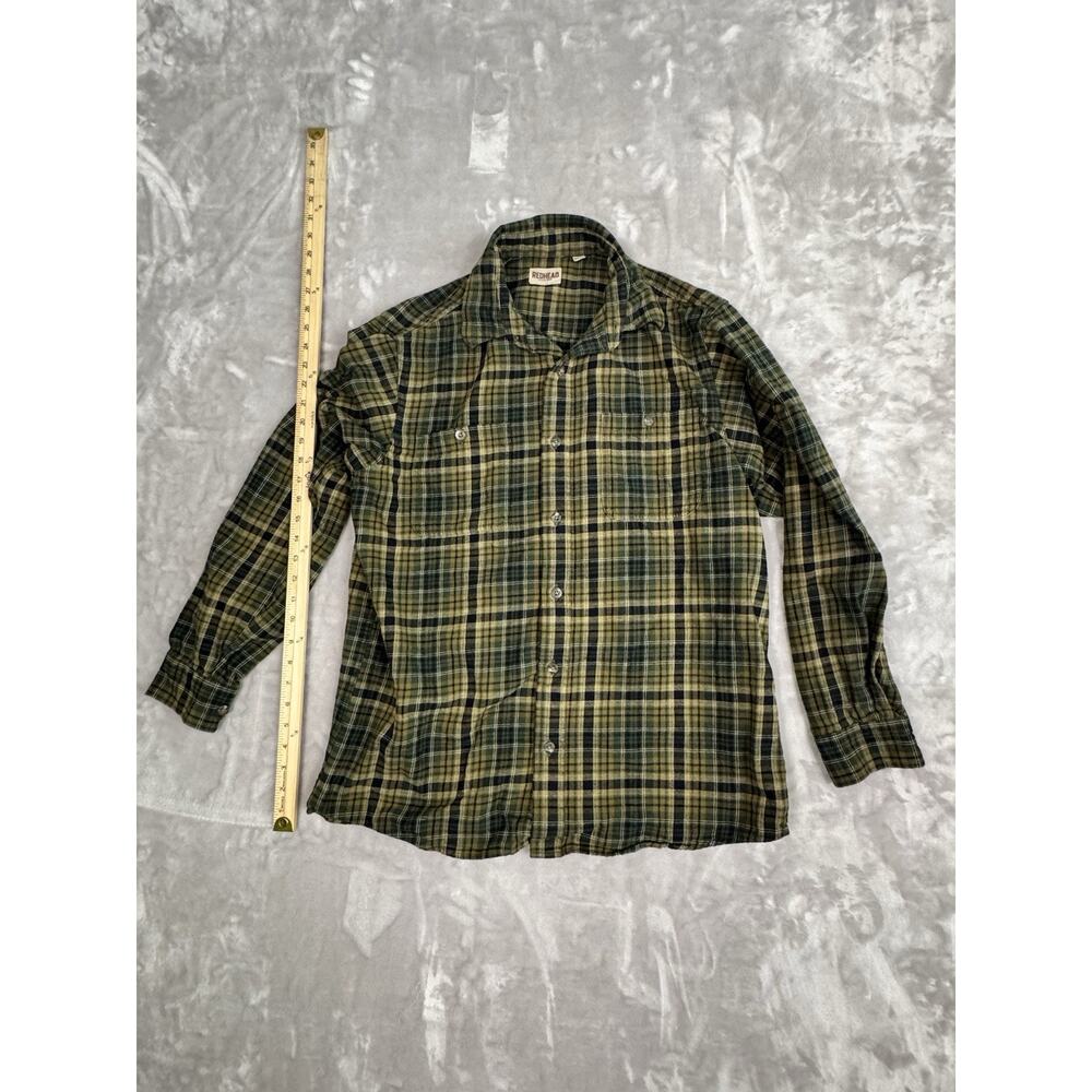 RedHead Long Sleeve Button Shirt Mens Large Tall Plaid Flannel